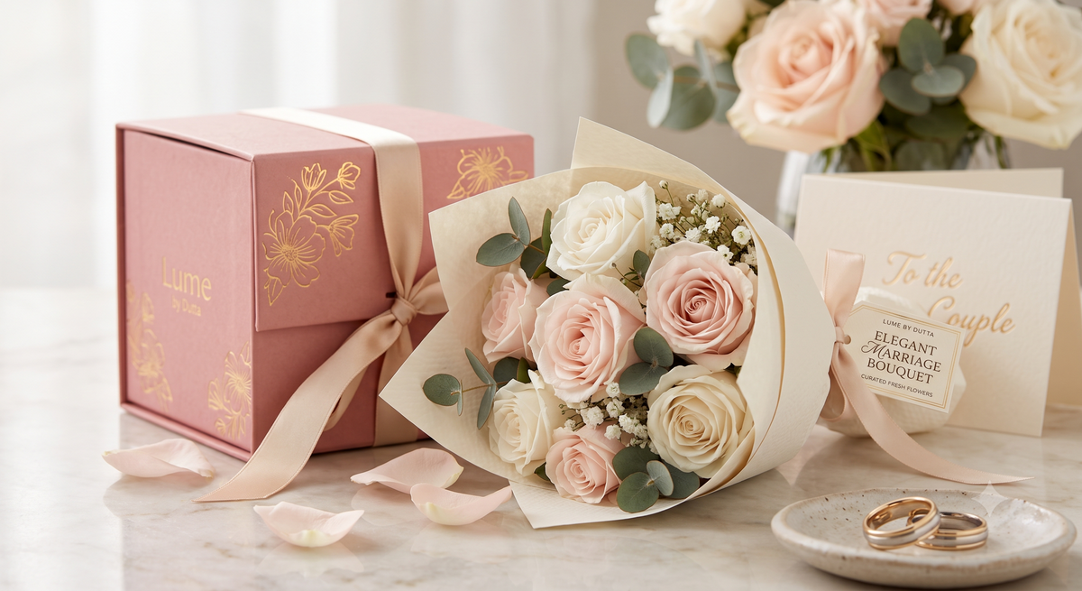 Lume by Dutta Elegant Marriage Candle – A Scented Celebration of Eternal Love